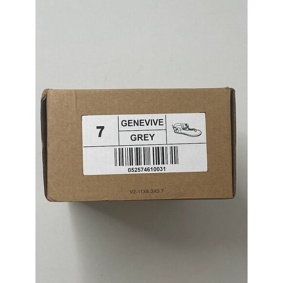 Journee Collection Thong Sandals Women's 7 Grey Adjustable Braided‎ Strap NEW - Picture 9 of 10